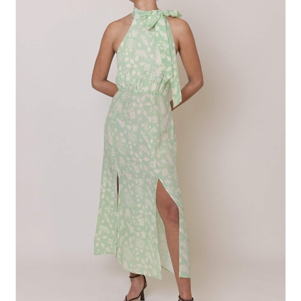 Rixo Valerie dress in green, NWT